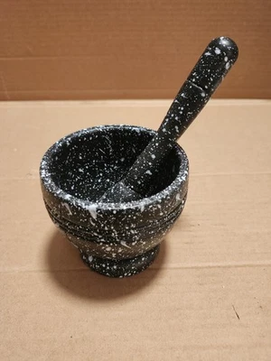Traditional Plastic Mortar Pestle  Spice Herb Grinder Gift - Image 1 of 4