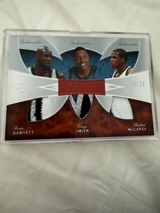 2006-07 Exquisite Collection Trios Kevin Garnett Craig Smith Rashad McCants /10 - Picture 1 of 1