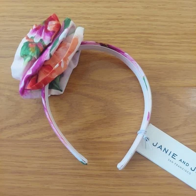 Janie And Jack Floral Bow Headband Baby/Toddler NEW - Image 1 of 3