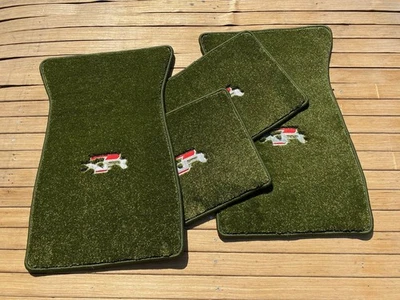 Juego de 4 alfombrillas verdes para Mercury Cougar XR7 1967-73 Foto 1 de 3