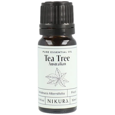 Nikura Pure Australian Tea Tree Essential Oil for Skin, Nail Fungus, Face, Hair,