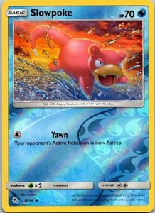 Slowpoke 12/68 Reverse Holo Common Hidden Fates NM - Picture 1 of 2