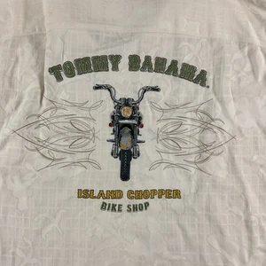 Tommy Bahama Hemd Herren XXL Bike Island Chopper bestickt Knopfleiste Seide - Bild 1 von 11