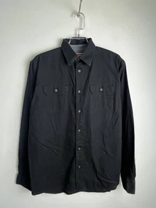 Wrangler Flex Comfort Button Up Hemd schwarz zwei Taschen Größe M - Bild 1 von 12