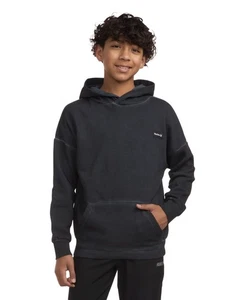 Hurley Big Boys Black Washed Fleece Pullover Hoodie Long Sleeve Size S NWT - Picture 1 of 8