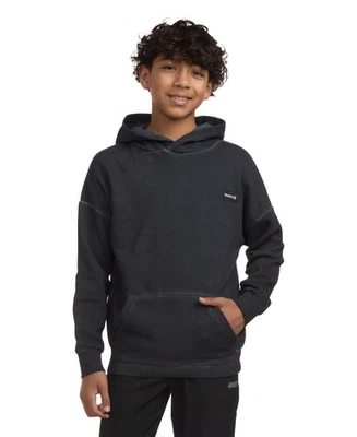 Hurley Big Boys Black Washed Fleece Pullover Hoodie Long Sleeve Size S NWT - Image 1 of 4