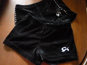 GK ELITE PANTALONES CORTOS DE GIMNASIA TALLA NIÑO XS--VELOUR NEGRO-2 PR - Imagen 1 de 3