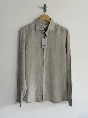 Camisa Reiss “Ruban” Manga Larga Lino Beige Grande Calce Regular ***NUEVA*** Foto 1 de 4
