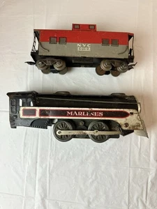 Vtg Marx O-Gauge Train Marlines 0-4-0 CP-Type Electric Steam Locomotive Untested - Picture 1 of 12