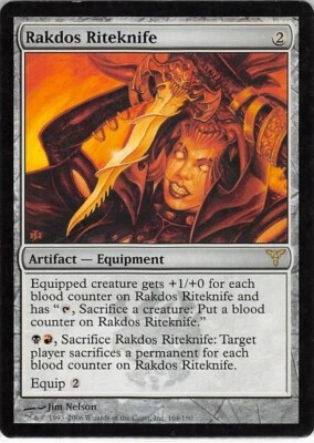Rakdos Riteknife *Rare* Magic MtG x1 Dissension MP - Image 1 of 2