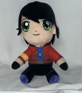 The Krew It's Funneh Draco Dragon Black Hair Plush Anime Toy Doll 11" RARE - Bild 1 von 9