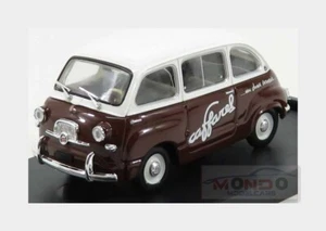 1:43 Brumm Fiat 600 Multipla Veicolo Commerciale Caffarel 1956 White Brown R595 - Foto 1 di 2