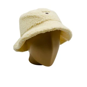 GANT Unisex Teens Light Beige Fleece Pile Bucket Hat Size L / XL - Picture 1 of 14