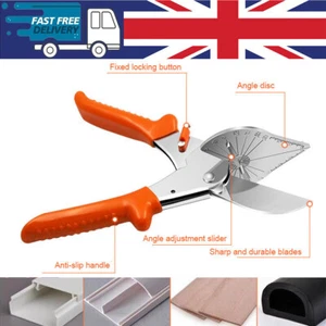 45° -135° Multi Angle Miter Shear Multi Angle Trim Cutter Cutting Plastic Orange - Picture 1 of 14