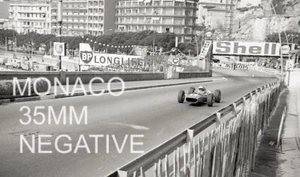 JOHN SURTEES FERRARI 312 MONACO GP 1966 NEGATIVE 35MM PHOTOGRAPH HARBOUR - Picture 1 of 2