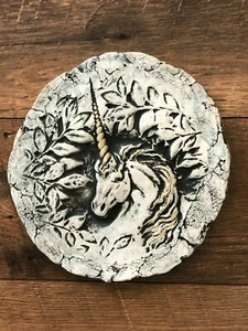 Targa unicorno ceramica artistica da appendere a parete firmata decorazione giardino BELLISSIMA! - Foto 1 di 2