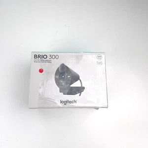 Logitech Brio 300 Full HD 1080p Webcam Camera Type-C with shutter and mic -Black - Picture 1 of 7