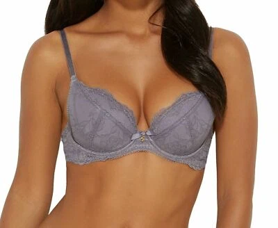 Sujetador Gossard Superboost gris platino encaje talla 32B con aros acolchado inmersión 7711 Foto 1 de 4
