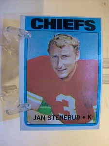 Tarjeta de fútbol americano 1972 Topps #61 Jan Stenerud (86017) - Imagen 1 de 2