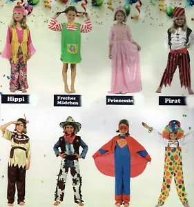 KINDER Mädchen KARNEVAL KOSTÜME HIPPI Gr.116/122 - Bild 1 von 2