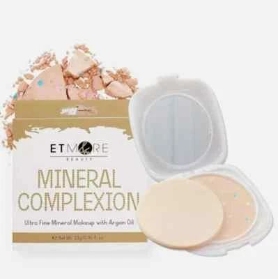 2 x Etmore Beauty Mineral Complexion Ultra Fine Mineral Makeup - Argan Oil - NEW