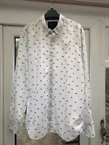 Joules Invitation Classic CRM Animals Size Large Pheasant Fox Hare Men’s Shirt - Picture 1 of 18