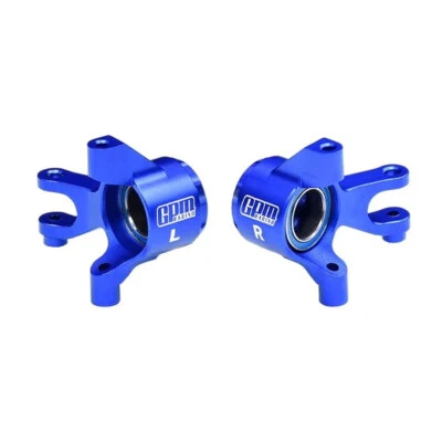 GPM Aluminum 7075 Alloy Front Steering Blocks Blue for Traxxas 1/16 Mini Maxx - Image 1 of 2