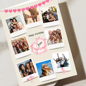 Tarjeta de cumpleaños con foto y nombre personalizada - Imagen 1 de 5