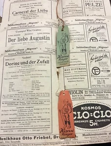 DRESDEN-3 RESIDENZ-THEATER Programmhefte 1925/26,alle mit RÜGER HANSI Reklame - Bild 1 von 6