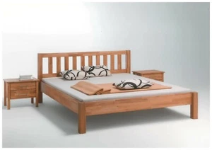Komfortbett 160x200 cm Kernbuche massivholz geölt Doppelbett Ehebett Holzbett - Bild 1 von 1