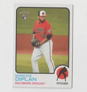 (10) Marcos Diplan 2022 Topps Heritage High Number Rookie Lot #617 Orioles - Bild 1 von 1