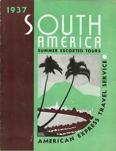 Holland America Line 1937 Prospekt / Booklet Sommer Escorted Tours Südamerika - Bild 1 von 5