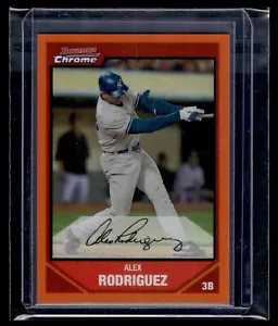 2007 Bowman Chrom orange Refraktor #166 Alex Rodriguez 01/25 Yankees - Bild 1 von 2