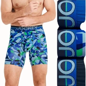 Jockey Mens Medium Infinite Cool Microfiber Stretch Long Leg Boxer Briefs NEW - Picture 1 of 10