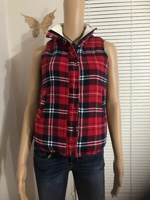 TRUE CRAFT Feminino Buffalo Xadrez Flanela Fecho com Zíper/Botão Snap XS - Imagem 1 de 4