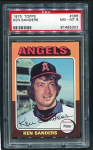 1975 Topps #336 Ken Sanders PSA 8 NM-MT - Picture 1 of 2