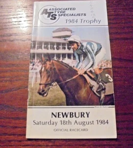 TARJETA DE CARRERA NEWBURY 18 DE AGOSTO DE 1984 - GEOFFREY FREER STAKES & BAYNOUN, S.CAUTHERN - Imagen 1 de 10