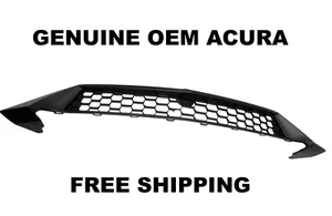 Cubierta de rejilla de parachoques Acura ILX 19-22 malla delantera central negra inferior NUEVO OEM - Imagen 1 de 3