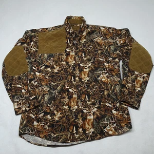 Clearwater Outfitters Camicia Patch Stampa Cervo Maniche Lunghe Caccia Tiro M - Foto 1 di 9