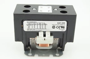 BARD Contactor 8401-006 20 Amps 240/277 480 600 VAC Coil 24v 50/60 HZ - Picture 1 of 7