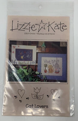 Tabla de punto de cruz Lizzie Kate Cat Lovers #035 patrón de folleto Foto 1 de 2