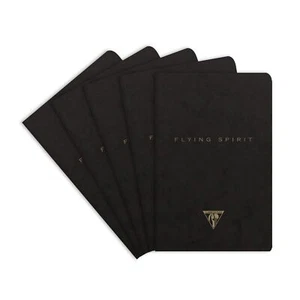 102596C - Un paquet de 5 carnets piqués cousu fil Flying Spirit 96 pages ivoi... - Photo 1/7
