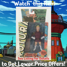 Futurama Toynami Zapp Brannigan Action Figure w Robot Devil BAF Rare Collectible