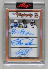 2023 Leaf Pro Set Pure Bronze Spectrum /10 Barry Sanders Eric Dickerson Auto HOF