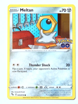 Meltan 045/078 (NM, Pokemon Card, Pokemon Go, 2022, Metal, Common) - Image 1 of 2