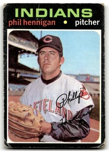 1971 Topps #211 Phil Hennigan Cleveland Indians RC Sehr guter Zustand Set Break! - Bild 1 von 2