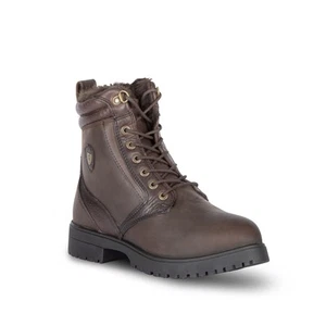 Shires Moretta Varese Lace Country Boots - Brown - Faux Fur Thermal Lining - Picture 1 of 7