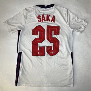 Maglia calcio Inghilterra Saka #25 Home 2020-2021 Nike adolescente taglia XL - Foto 1 di 10