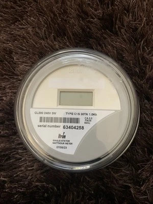 Itron Centron CL200 Single-Stator Watthour Meter, 240V, 3W, C1S, 30TA, 1.0Kh - Image 1 of 4