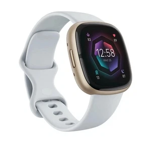 Montre connectée Fitbit Sense 2 Advanced Health and Fitness, or doux et bleu - Photo 1 sur 2